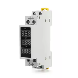 Modulaarne | Digitaalne elektrienergia voltmeeter | Kolmefaasiline | 80–500VAC | DIN Modulaarne | Digitaalne elektrienergia voltmeeter | Kolmefaasiline | 80–500VAC | DIN