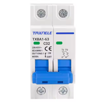 Moduļu automātiskais slēdzis 2P | 6A | C | 6kA | DIN | MCB 1 Moduļu automātiskais slēdzis 2P | 6A | C | 6kA | DIN | MCB 1