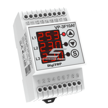 Modułowe | cyfrowe przekaźnik kontroli napięcia do energii słonecznej | systemów fotowoltaicznych | 3-fazowy | 16A | 170–270V | DIN | VP-3F10Af DigiTOP Modułowe | cyfrowe przekaźnik kontroli napięcia do energii słonecznej | systemów fotowoltaicznych | 3-fazowy | 16A | 170–270V | DIN | VP-3F10Af DigiTOP