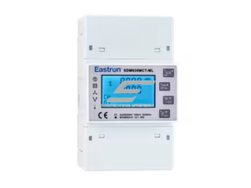 Modulinis multifunkcinis elektros energijos skaitiklis | 3F | per srovės transformatorius | 1 tarifas | RS485 Modbus | MID | DIN | Eastron SDM630MCT-ML-1 Modulinis multifunkcinis elektros energijos skaitiklis | 3F | per srovės transformatorius | 1 tarifas | RS485 Modbus | MID | DIN | Eastron SDM630MCT-ML-1