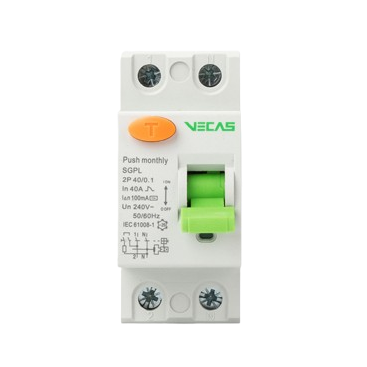Modulārais noplūdes strāvas slēdzis 2P | 40A | 0,03A | AC tips | DIN | RCCB Vecas Modulārais noplūdes strāvas slēdzis 2P | 40A | 0,03A | AC tips | DIN | RCCB Vecas