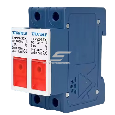 Modulārs drošinātāja atvienotāja turētājs | bloks saules elektrostacijām | ar indikatoru | 2P | 32A | 1000VDC | 10x38mm | uz DIN sliedes Modulārs drošinātāja atvienotāja turētājs | bloks saules elektrostacijām | ar indikatoru | 2P | 32A | 1000VDC | 10x38mm | uz DIN sliedes