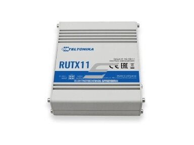 Pramoninis maršrutizatorius | bevielio tinklo skleidėjas | Wi-Fi | 4G/LTE/3G | 300Mbps | Bluetooth | TELTONIKA | RUTX11 Pramoninis maršrutizatorius | bevielio tinklo skleidėjas | Wi-Fi | 4G/LTE/3G | 300Mbps | Bluetooth | TELTONIKA | RUTX11