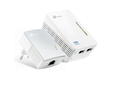 Internetas per 230V elektros tinklą | Powerline | 600Mbit/s | RJ45 | Wi-Fi 300Mbit/s | TP-LINK | TL-WPA4220KIT Internetas per 230V elektros tinklą | Powerline | 600Mbit/s | RJ45 | Wi-Fi 300Mbit/s | TP-LINK | TL-WPA4220KIT