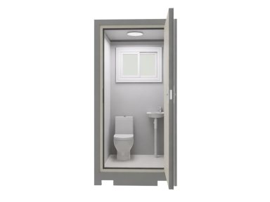 Mobilus sanitarinis konteinerinis WC | tualetas su praustuvu | 1120x1220x2255mm