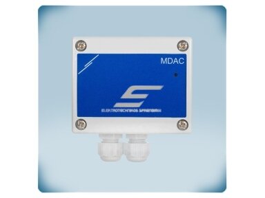 Modbus RTU į analoginį signalą keitiklis | 1 išėjimas 0-10VDC/0-20mA/PWM | 24VDC PoM | IP65 | Sentera Controls | MDACM1 Modbus RTU į analoginį signalą keitiklis | 1 išėjimas 0-10VDC/0-20mA/PWM | 24VDC PoM | IP65 | Sentera Controls | MDACM1