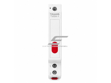 Modulinė signalinė LED lemputė | 9mm | raudona | 230V AC/DC | IP20 | DIN | elektros skydams ir spintoms Modulinė signalinė LED lemputė | 9mm | raudona | 230V AC/DC | IP20 | DIN | elektros skydams ir spintoms
