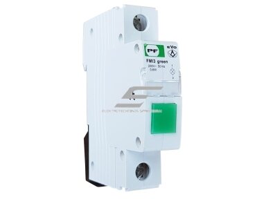 Modulinė indikacinė LED lemputė | žalia | 230V | IP20 | DIN | EVO FMI3 | Promfactor Baltic | FMIG230 | 4779040152302 Modulinė indikacinė LED lemputė | žalia | 230V | IP20 | DIN | EVO FMI3 | Promfactor Baltic | FMIG230 | 4779040152302