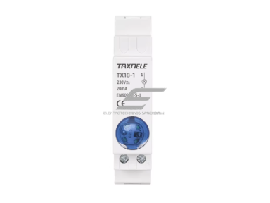 Modulinė signalinė LED lemputė | 18mm | mėlyna | 230V AC/DC | IP20 | DIN | elektros skydams ir spintoms Modulinė signalinė LED lemputė | 18mm | mėlyna | 230V AC/DC | IP20 | DIN | elektros skydams ir spintoms