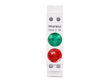 Modulinė signalinė LED lemputė | 18mm | raudona/žalia | 230V AC/DC | IP20 | DIN | elektros skydams ir spintoms Modulinė signalinė LED lemputė | 18mm | raudona/žalia | 230V AC/DC | IP20 | DIN | elektros skydams ir spintoms