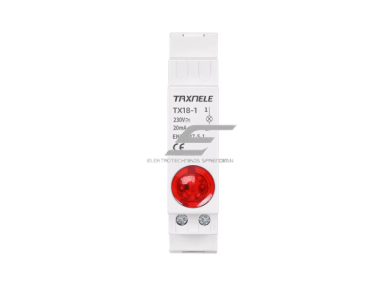 Modulinė signalinė LED lemputė | 18mm | raudona | 230V AC/DC | IP20 | DIN | elektros skydams ir spintoms Modulinė signalinė LED lemputė | 18mm | raudona | 230V AC/DC | IP20 | DIN | elektros skydams ir spintoms