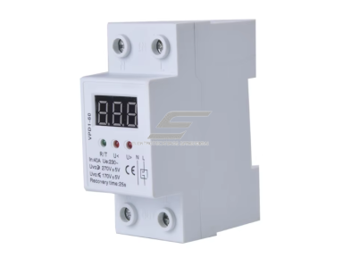 Modulinė | skaitmeninė įtampos kontrolės apsaugos relė | voltmetras | 40A | 230V | DIN Modulinė | skaitmeninė įtampos kontrolės apsaugos relė | voltmetras | 40A | 230V | DIN