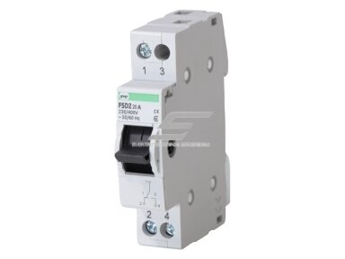 Modulinis apkrovos perjungiklis 1-0-2 | 1P | 20A | 230/400V AC | AC-22 | IEC 60947-3 | DIN | IP20 | Promfactor Baltic | FSD21020 Modulinis apkrovos perjungiklis 1-0-2 | 1P | 20A | 230/400V AC | AC-22 | IEC 60947-3 | DIN | IP20 | Promfactor Baltic | FSD21020