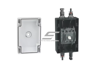 Modulinis fotovoltinis DC atjungimo jungiklis saulės elektrinėms | su MC4 jungtimis | 600V DC | 4P | 40A | IP66 | lauko montavimui Modulinis fotovoltinis DC atjungimo jungiklis saulės elektrinėms | su MC4 jungtimis | 600V DC | 4P | 40A | IP66 | lauko montavimui