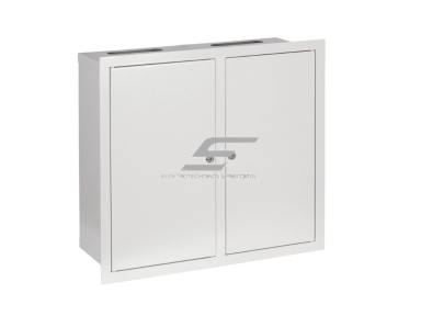 Modulinis elektros paskirstymo skydelis | dėžė | 72 modulių | dvigubos durys su spyna | 530x595x120mm | potinkinis | plieninis | IP31 Modulinis elektros paskirstymo skydelis | dėžė | 72 modulių | dvigubos durys su spyna | 530x595x120mm | potinkinis | plieninis | IP31