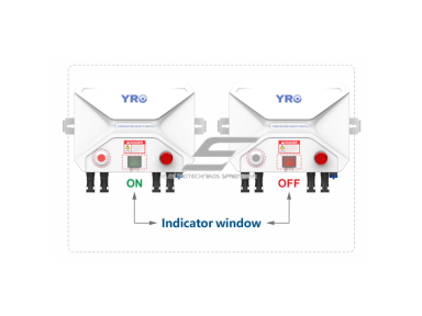 Avarinis saulės modulių DC atjungimo jungiklis | Rapid Shutdown jungiklis | 1500V DC | 26A | IP66 | 12P | WiFi Avarinis saulės modulių DC atjungimo jungiklis | Rapid Shutdown jungiklis | 1500V DC | 26A | IP66 | 12P | WiFi