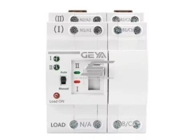 Modulinis rezervinis automatinis galios perjungiklis generatoriams | nepertraukiamam elektros energijos tiekimui | 4P | 63A | 230VAC | DIN