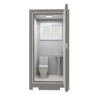 Mobilā sanitārā konteineru WC | tualete ar izlietni | 1120x1220x2255mm Mobilā sanitārā konteineru WC | tualete ar izlietni | 1120x1220x2255mm