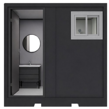 Mobilais sanitārais konteineris WC | tualete ar izlietni un dušu | 2270x1505x2255mm Mobilais sanitārais konteineris WC | tualete ar izlietni un dušu | 2270x1505x2255mm