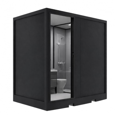 Mobilais sanitārais konteineris WC | tualete ar izlietni un dušu | 1505x2270x2255mm Mobilais sanitārais konteineris WC | tualete ar izlietni un dušu | 1505x2270x2255mm