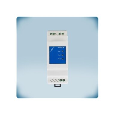 Modbus RTU to analog signal converter | 3 outputs 0-10VDC/0-20mA/PWM | galvanic isolation | 24VDC PoM | DIN rail | IP20 | Sentera Controls | DDACM-I3 Modbus RTU to analog signal converter | 3 outputs 0-10VDC/0-20mA/PWM | galvanic isolation | 24VDC PoM | DIN rail | IP20 | Sentera Controls | DDACM-I3