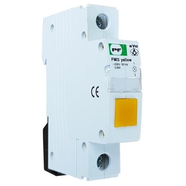 Moduļu indikators LED gaisma | dzeltens | 230V | IP20 | EVO FMI3 Promfactor Baltic FMIY230 Moduļu indikators LED gaisma | dzeltens | 230V | IP20 | EVO FMI3 Promfactor Baltic FMIY230