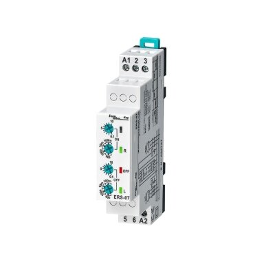 Modular time relay | timer | for forward/reverse motor direction control | 1s-100min | 5A | 230VAC | DIN Modular time relay | timer | for forward/reverse motor direction control | 1s-100min | 5A | 230VAC | DIN