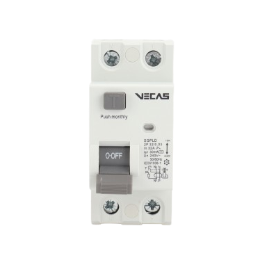 Modular residual current circuit breaker 2P | 63A | 0.03A | AC type | DIN | RCCB Vecas Modular residual current circuit breaker 2P | 63A | 0.03A | AC type | DIN | RCCB Vecas