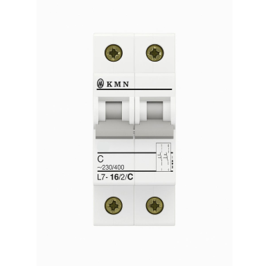 Modular circuit breaker 2P | 16A | C | 10kA | DIN | MCB | KMN L7-16/2/C Modular circuit breaker 2P | 16A | C | 10kA | DIN | MCB | KMN L7-16/2/C