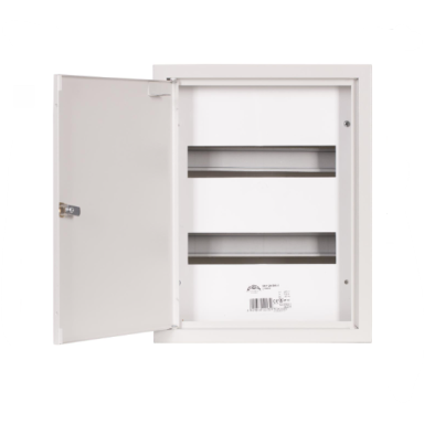 Modulārs elektro sadales skapis | kaste | sadales skapis | ar slēdzeni | 24 moduļi | 310x395x220 mm | virsapmetuma | tērauda | IP31 Modulārs elektro sadales skapis | kaste | sadales skapis | ar slēdzeni | 24 moduļi | 310x395x220 mm | virsapmetuma | tērauda | IP31