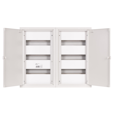 Modulārais elektro sadales skapis | kaste | sadales skapis | dubultdurvis | 72 moduļi | 620x520x130 mm | virsapmetuma | tērauda | IP31 Modulārais elektro sadales skapis | kaste | sadales skapis | dubultdurvis | 72 moduļi | 620x520x130 mm | virsapmetuma | tērauda | IP31