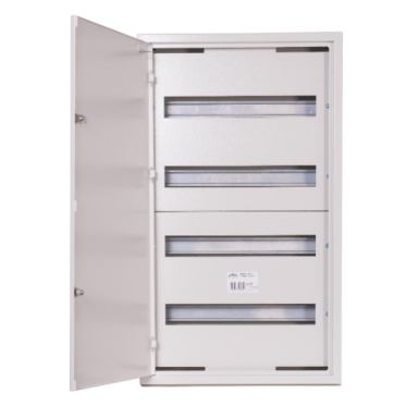 Modulārs elektro sadales skapis | kaste | panelis | ar slēdzeni | 72 moduļi | 440x755x132 mm | virsapmetuma | tērauda | IP31 Modulārs elektro sadales skapis | kaste | panelis | ar slēdzeni | 72 moduļi | 440x755x132 mm | virsapmetuma | tērauda | IP31