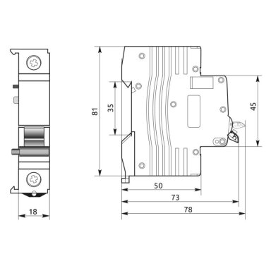 Modulārais zemsprieguma atvienotājs | labais | 6A | 230V | DIN | EVO FUV3 Promfactor Baltic F/UV230R Modulārais zemsprieguma atvienotājs | labais | 6A | 230V | DIN | EVO FUV3 Promfactor Baltic F/UV230R