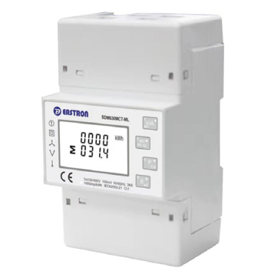 Modulārais daudzfunkciju elektroenerģijas skaitītājs | 3F | caur strāvmaiņiem | 1 tarifs | RS485 Modbus | MID | DIN | Eastron SDM630MCT-ML-1