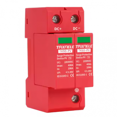 Modulārs pārsprieguma ierobežotājs fotoelektriskajām sistēmām | 2P | 40 kA | 1000 V DC | DIN | ES-TXSD-R240KA Modulārs pārsprieguma ierobežotājs fotoelektriskajām sistēmām | 2P | 40 kA | 1000 V DC | DIN | ES-TXSD-R240KA