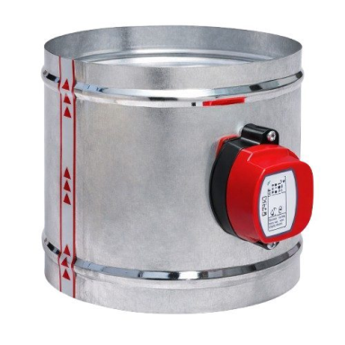 Motorizēta piedziņa gaisa aizbīdnim | ventilācijas sistēmai | D125mm | 1Nm | 230V | cinkots tērauds Motorizēta piedziņa gaisa aizbīdnim | ventilācijas sistēmai | D125mm | 1Nm | 230V | cinkots tērauds