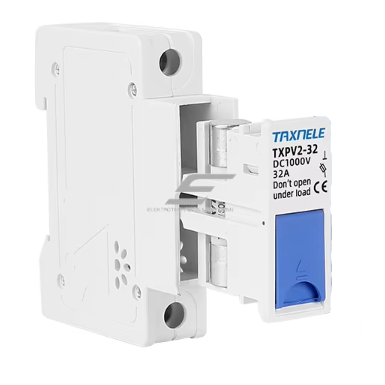 Modulārs drošinātāja atvienotāja turētājs | bloks saules elektrostacijām | 1P | 32A | 1000VDC | 10x38mm | uz DIN sliedes 1 Modulārs drošinātāja atvienotāja turētājs | bloks saules elektrostacijām | 1P | 32A | 1000VDC | 10x38mm | uz DIN sliedes 1
