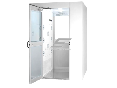 Sanitarinis praėjimo oro dušas | 2 durų | su 12 purkštukų | ≥20m/s | 380V | 1400x1000x2100mm | HEPA H13/H14 | nerūdijantis plienas
