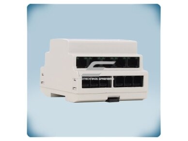 Modbus RTU paskirstymo dėžutė PoM | 10×RJ45 24VDC 1,5A + 12×RJ12 3,3VDC 0,3A | DIN bėgelis | IP20 | 0…60°C | Sentera Controls | DLDBM22 3