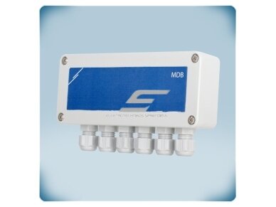 Modbus RTU paskirstymo dėžutė PoM | 6×RJ45 | 24VDC | 1,5A | paviršinė | IP65 | Sentera Controls | MDB-M-6 1 Modbus RTU paskirstymo dėžutė PoM | 6×RJ45 | 24VDC | 1,5A | paviršinė | IP65 | Sentera Controls | MDB-M-6 1
