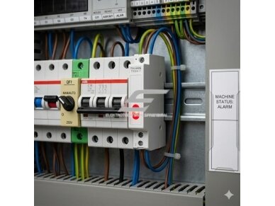 Modulinė signalinė LED lemputė | 9mm | raudona | 230V AC/DC | IP20 | DIN | elektros skydams ir spintoms 4