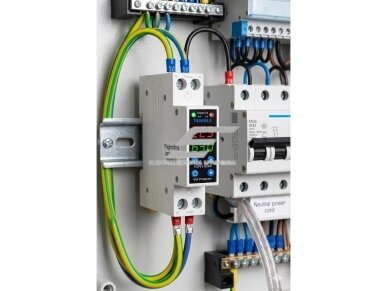 Modulinė įtampos ir srovės apsaugos relė | vienfazė | 1P+N | 63A | 230V | DIN montavimas | dvigubas ekranas | reguliuojama | TAXNELE 3 Modulinė įtampos ir srovės apsaugos relė | vienfazė | 1P+N | 63A | 230V | DIN montavimas | dvigubas ekranas | reguliuojama | TAXNELE 3