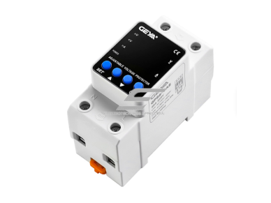 Automatinė įtampos reguliavimo / apsaugos relė | 2P | 40 A | LED ekranas | automatinis pakartotinis prijungimas | GEYA GPS6-VA5 2