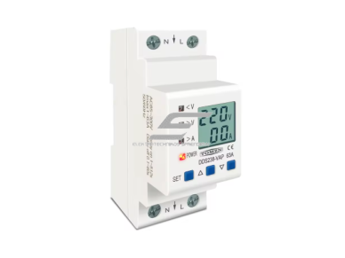 Modulinė įtampos kontrolės relė | skaitmeninė | viršįtampio ir įtampos kritimo apsauga | 63A | 230V AC | DIN | voltmetras | ampermetras | kWh matavimas Modulinė įtampos kontrolės relė | skaitmeninė | viršįtampio ir įtampos kritimo apsauga | 63A | 230V AC | DIN | voltmetras | ampermetras | kWh matavimas