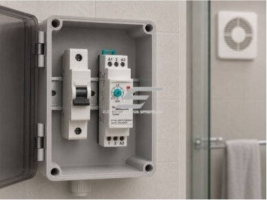 Modulinė laiko relė | laikmatis | su įjungimo uždelsimu | 0,1-3min | 5A | 150-260VAC / 24VAC/DC | DIN 3