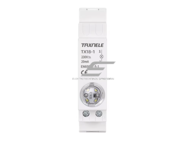 Modulinė signalinė LED lemputė | 18mm | balta | 230V AC/DC | IP20 | DIN | elektros skydams ir spintoms Modulinė signalinė LED lemputė | 18mm | balta | 230V AC/DC | IP20 | DIN | elektros skydams ir spintoms