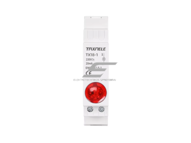 Modulinė signalinė LED lemputė | 18mm | raudona | 230V AC/DC | IP20 | DIN | elektros skydams ir spintoms Modulinė signalinė LED lemputė | 18mm | raudona | 230V AC/DC | IP20 | DIN | elektros skydams ir spintoms