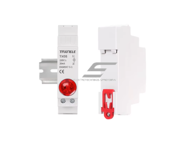 Modulinė signalinė LED lemputė | 18mm | žalia | 230V AC/DC | IP20 | DIN | elektros skydams ir spintoms 1