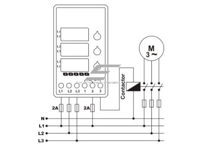 Modulinė/panelinė | skaitmeninė įtampos kontrolės | fazių sekos apsaugos relė | 3F | 1-63A | 230-460V 6 Modulinė/panelinė | skaitmeninė įtampos kontrolės | fazių sekos apsaugos relė | 3F | 1-63A | 230-460V 6