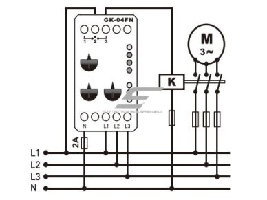 Modulinė įtampos | fazių sekos kontrolės | apsaugos relė | 3x380V | 260-360V | 400-460V | DIN 2 Modulinė įtampos | fazių sekos kontrolės | apsaugos relė | 3x380V | 260-360V | 400-460V | DIN 2